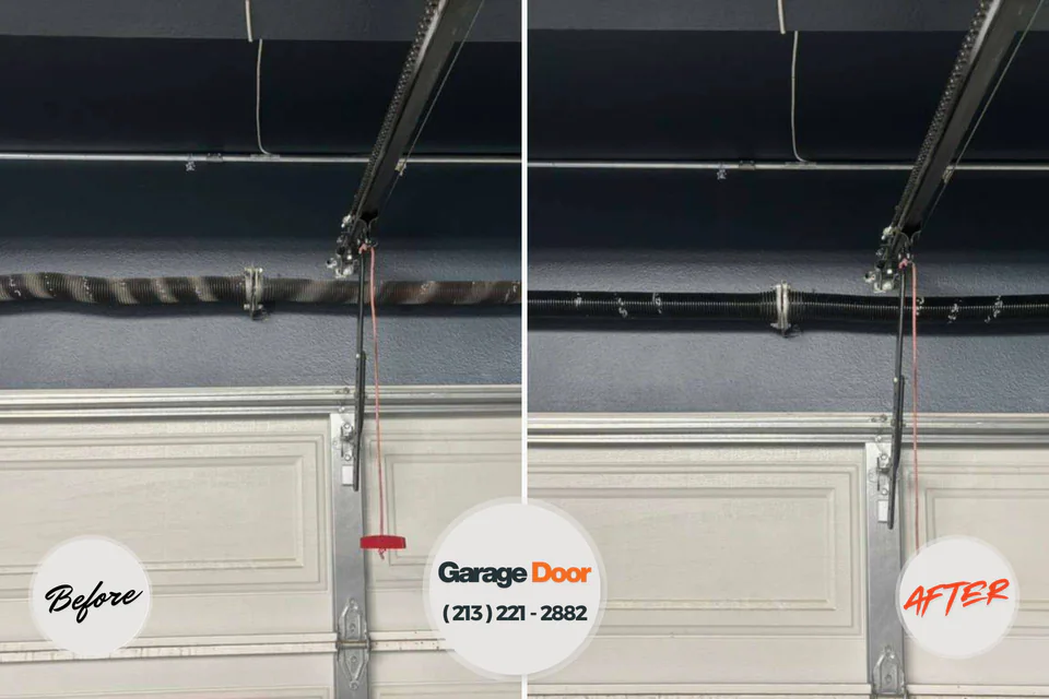 Before and after: garage door repair Fort Totten, ND